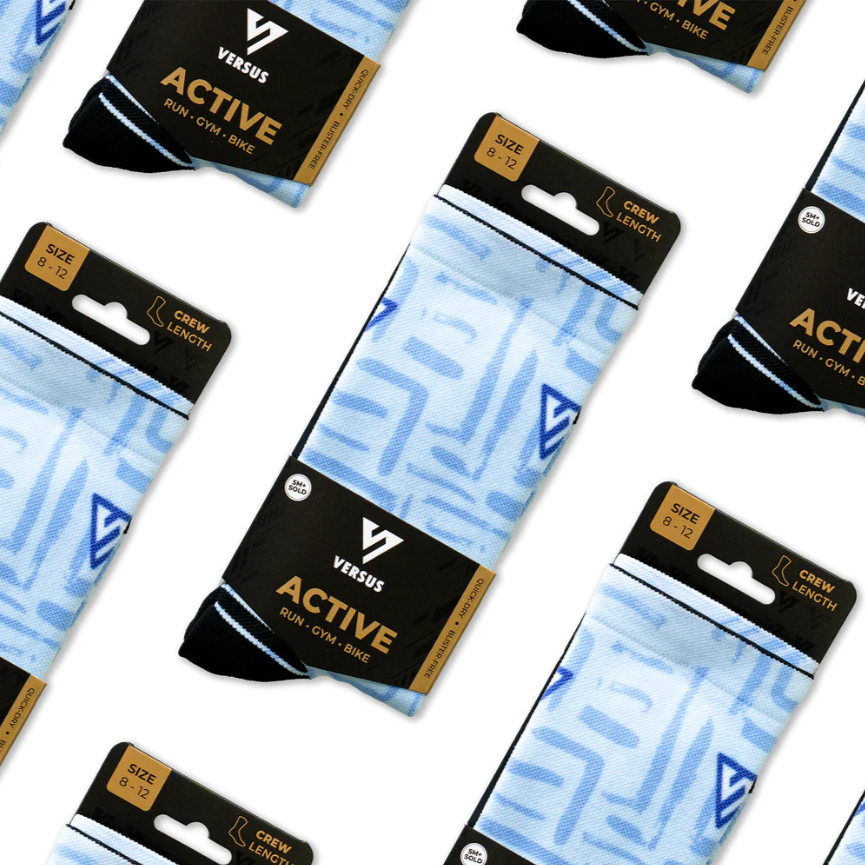 VERSUS Wisp Active Crew Socks