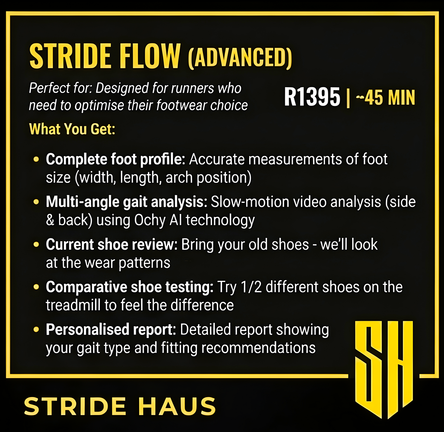 STRIDE FLOW | ADVANCED ASSESSMENT