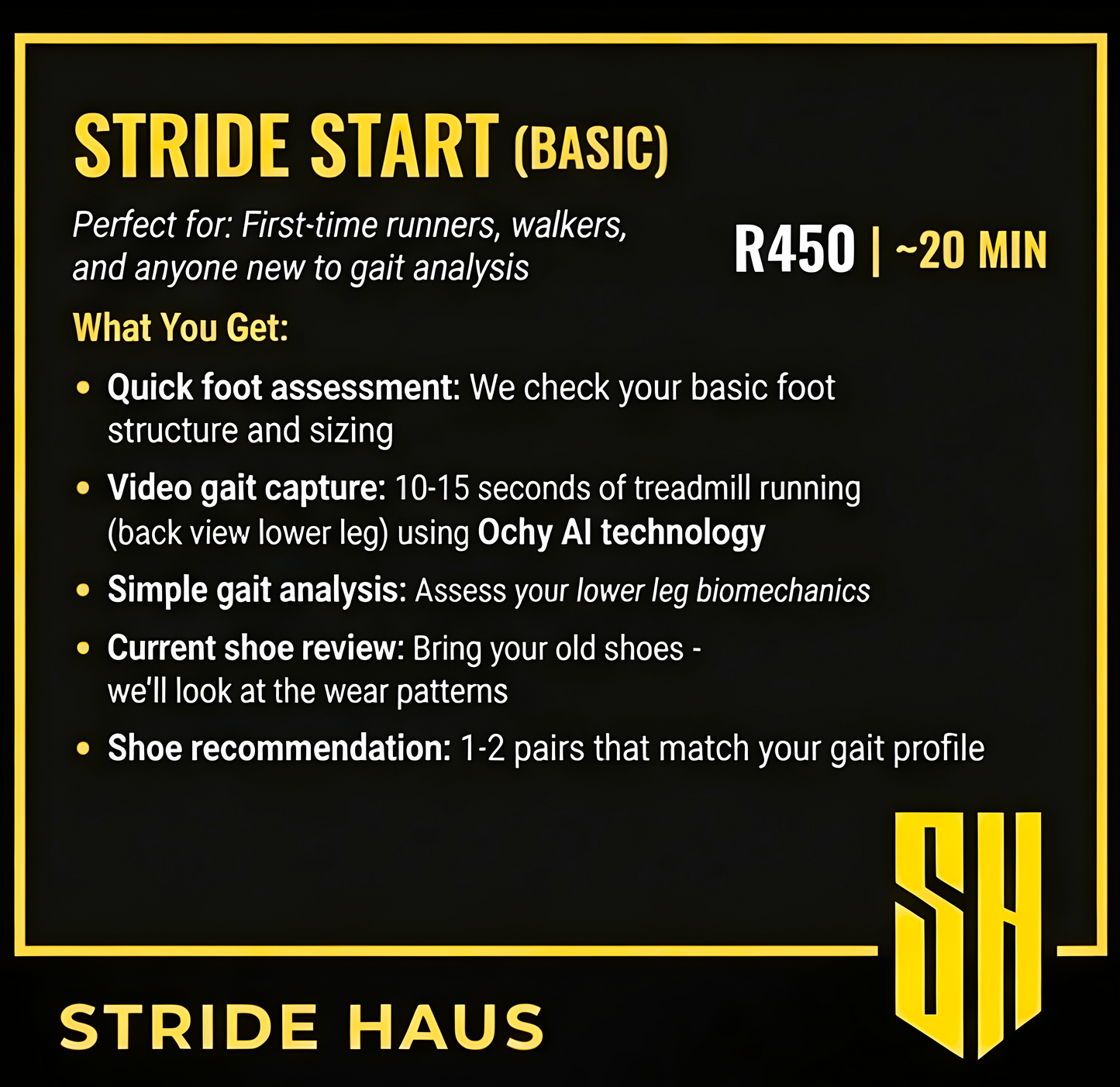STRIDE START | BASIC ASSESSMENT