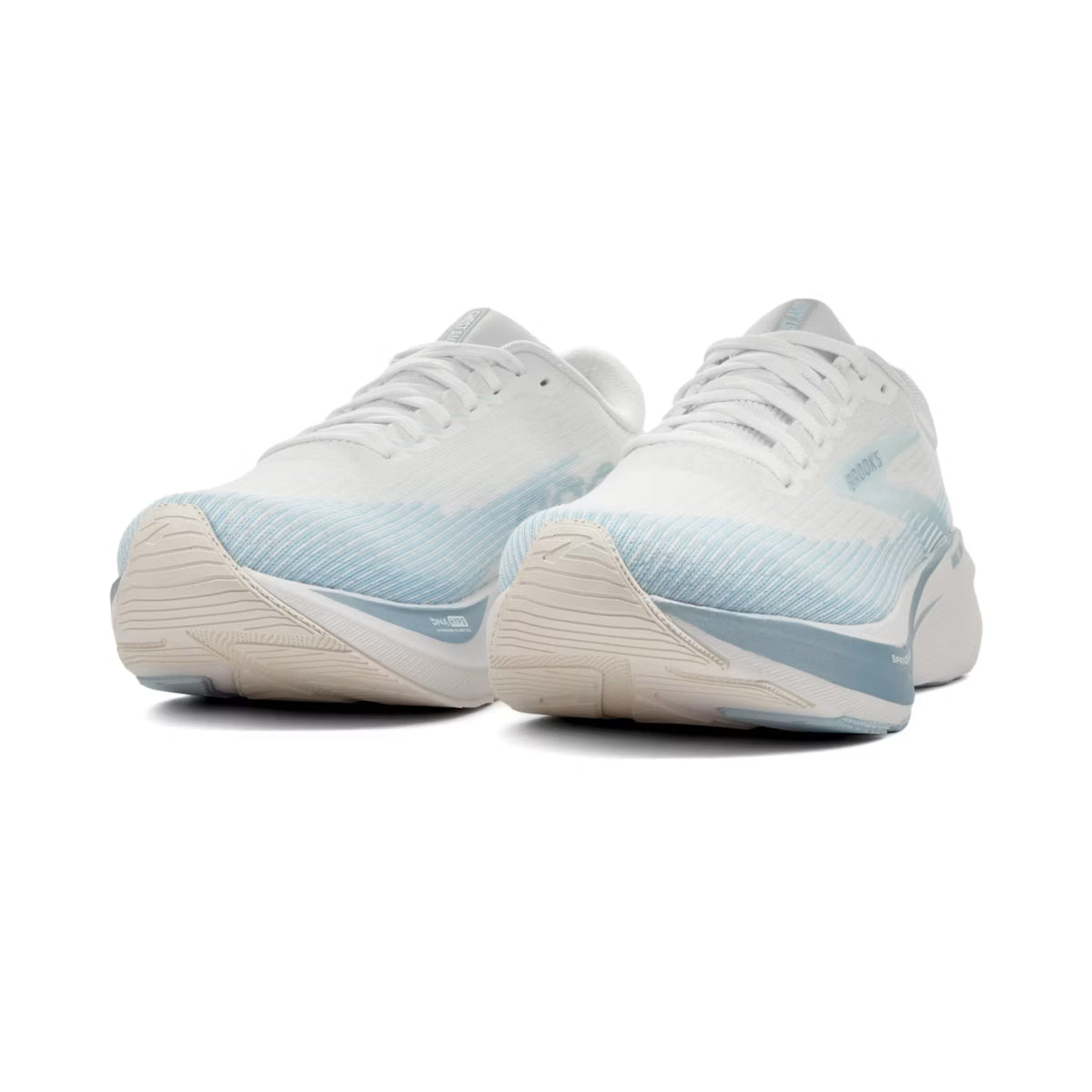 Brooks Ghost Amp Womens (White/Blue/Metallic)