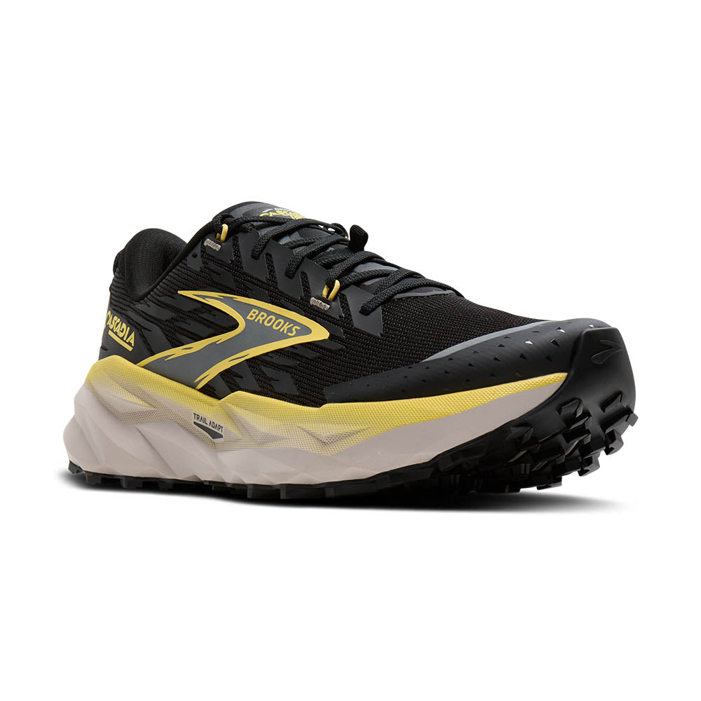 BROOKS CASCADIA 19 Mens (Black Yellow)