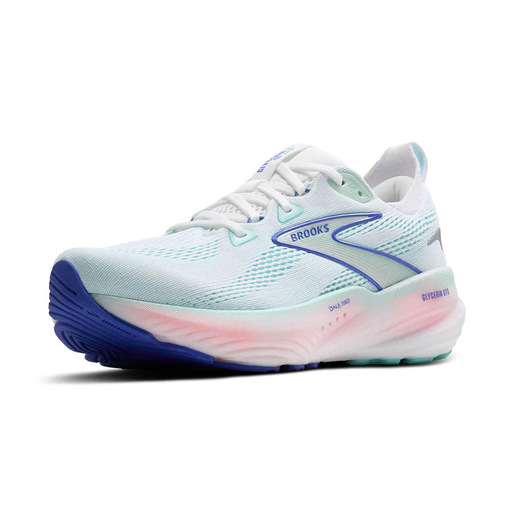 BROOKS GLYCERIN GTS 22 (White/Limpet Blue)