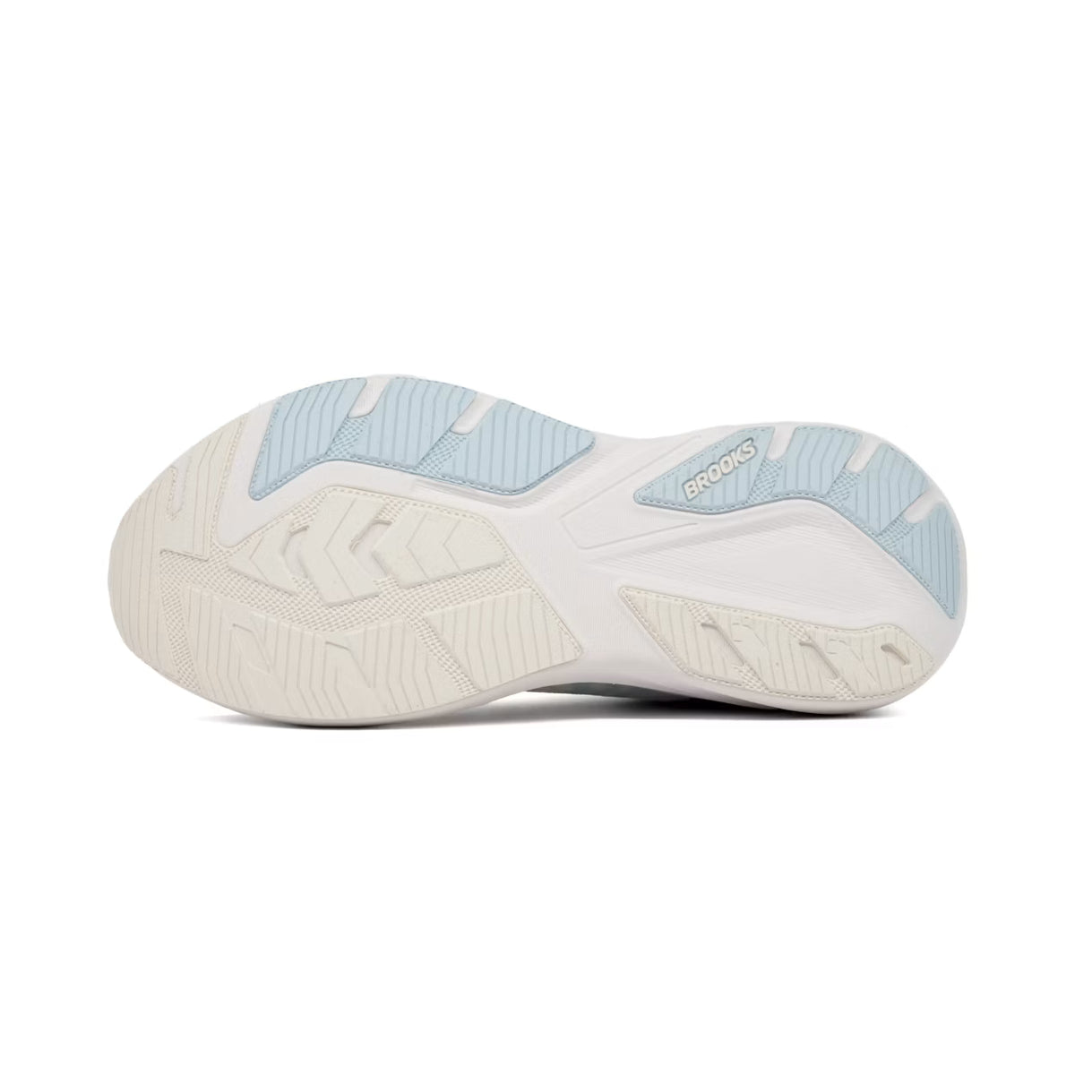 Brooks Ghost Amp Womens (White/Blue/Metallic)