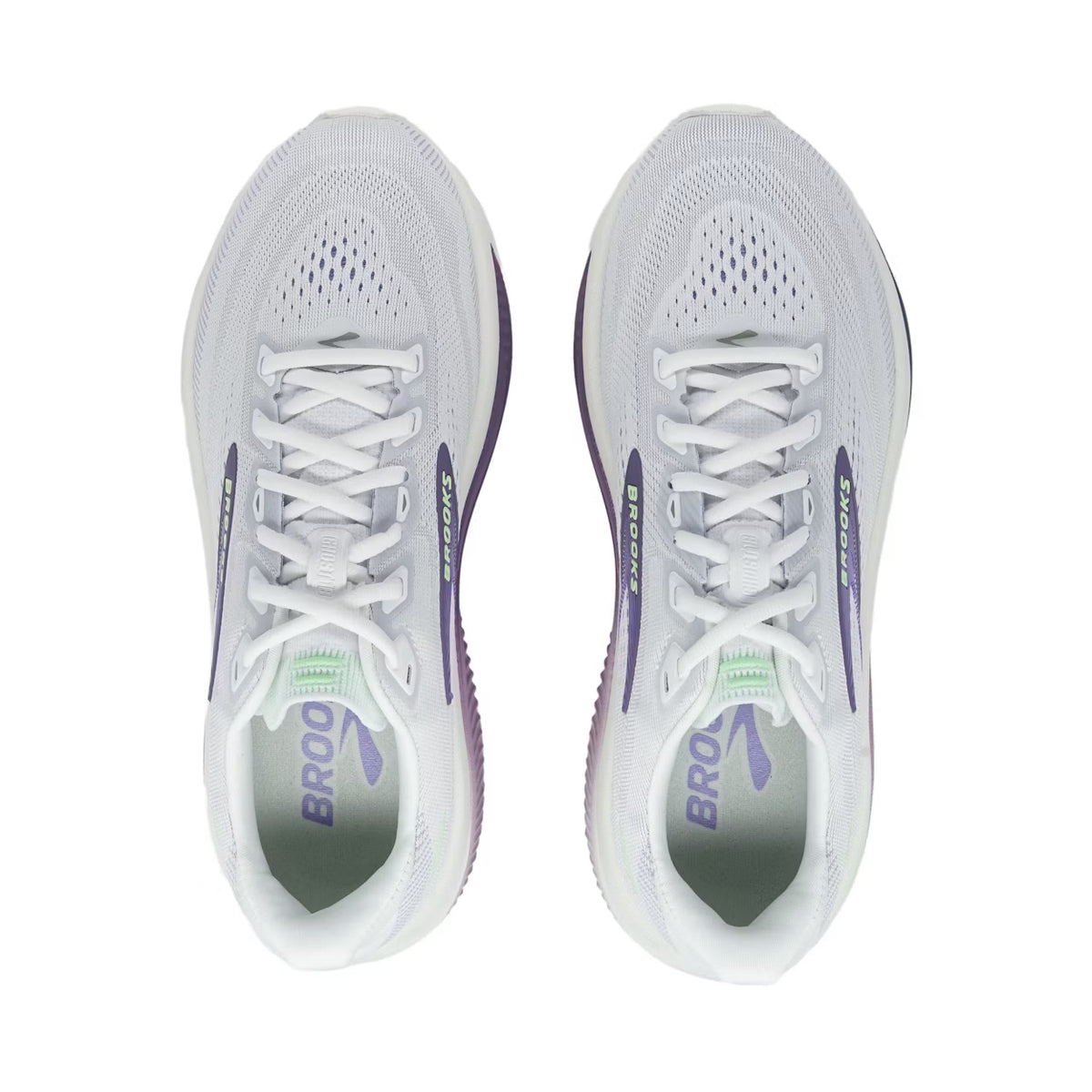 BROOKS Ghost 18 Womens (White/Purple Hebe/Green)