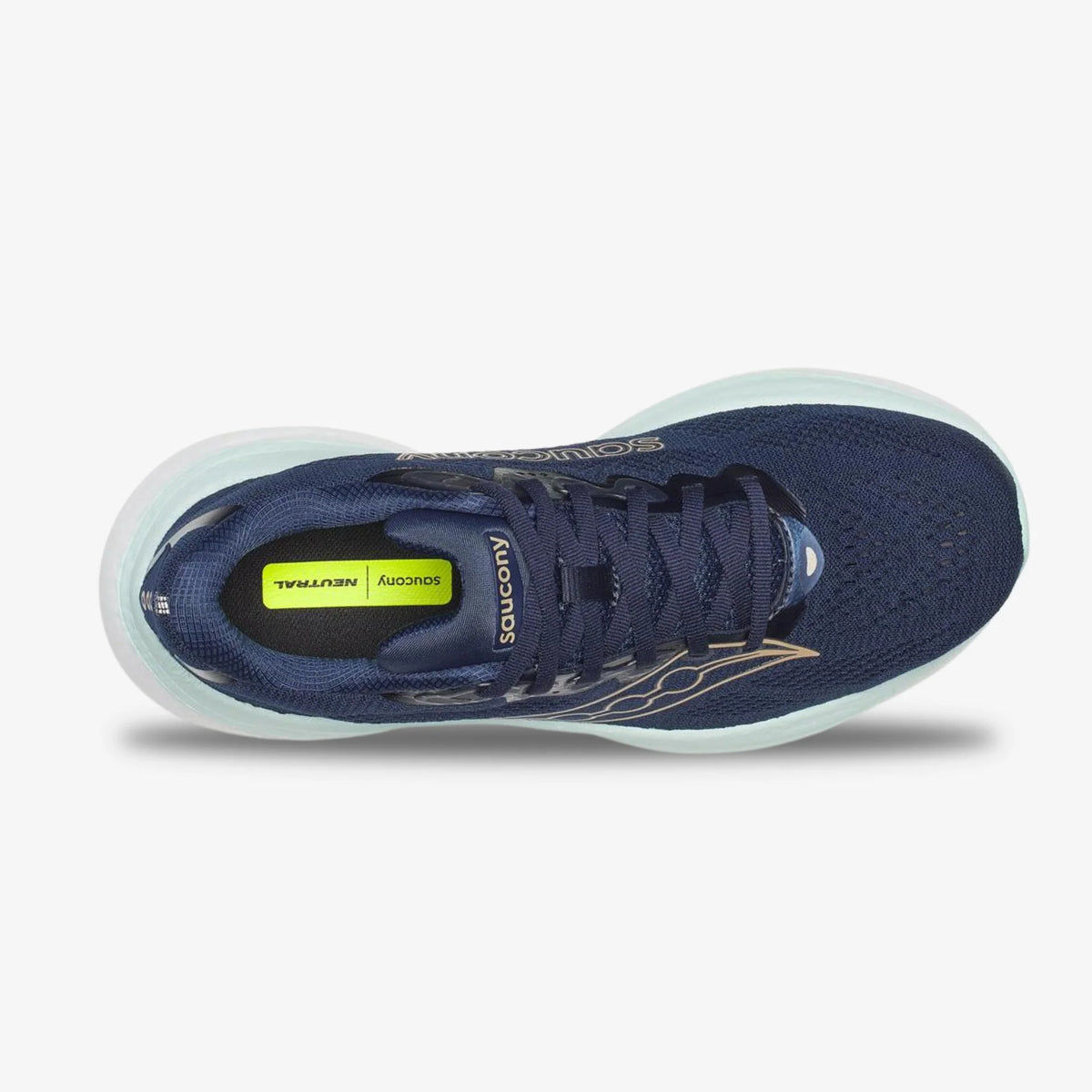 SAUCONY Ride 19 Womens (Navy/Aqua) - STRIDE HAUS
