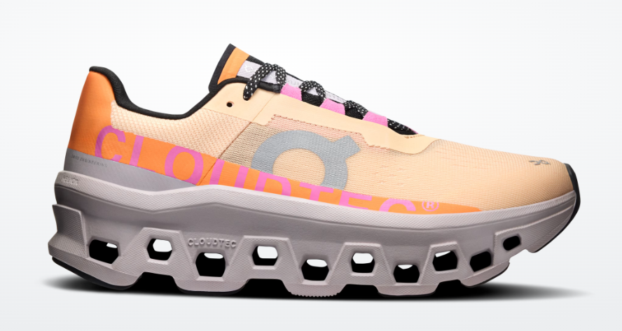 ON Cloudmonster running shoe orange 