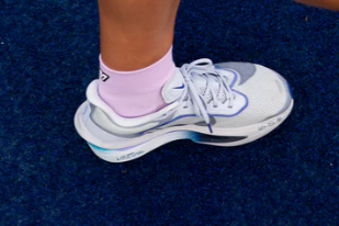 VERSUS Purple Running Quarter Socks