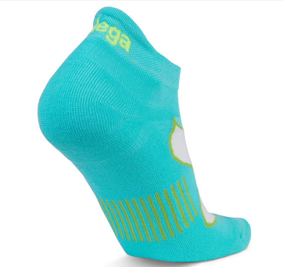 BALEGA Enduro No Show Turquoise Lime WOMEN'S