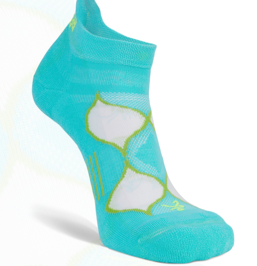 BALEGA Enduro No Show Turquoise Lime WOMEN'S