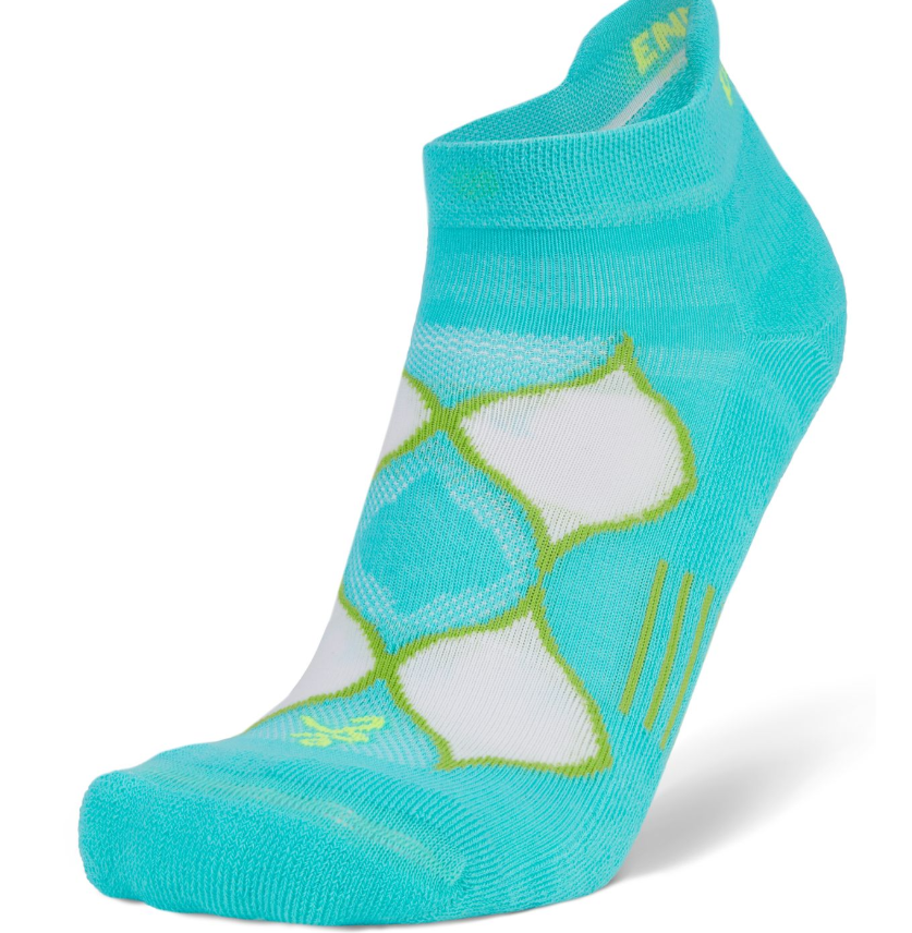 BALEGA Enduro No Show Turquoise Lime WOMEN'S