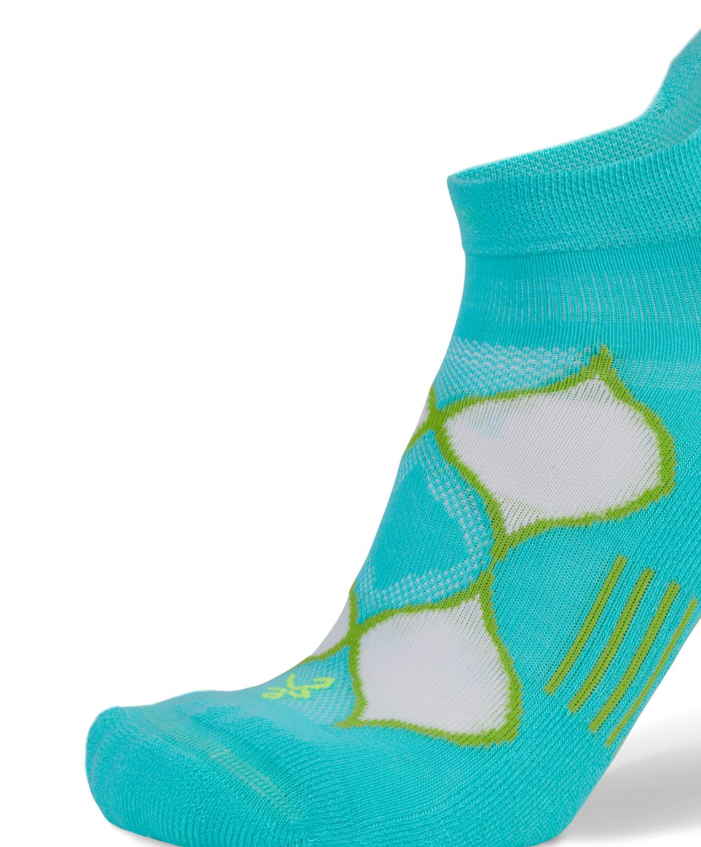 BALEGA Enduro No Show Turquoise Lime WOMEN'S