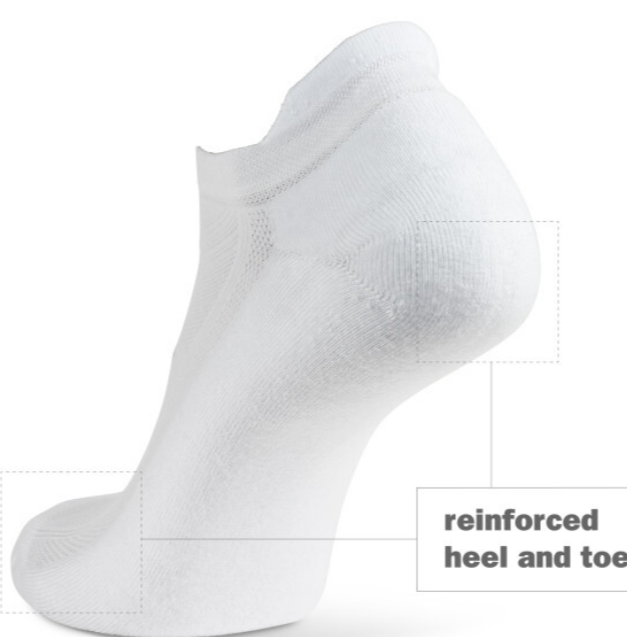 Balega Hidden Comfort White Ankle Socks