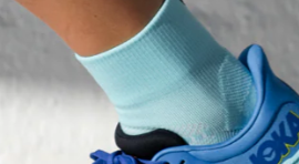 VERSUS Mint Running Quarter Socks