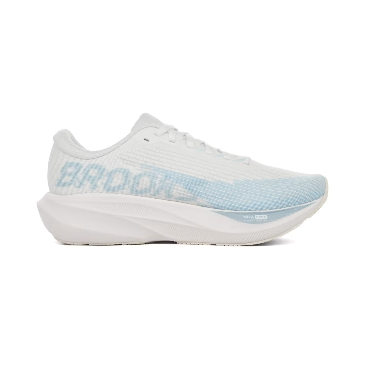 Brooks Ghost Amp Womens (White/Blue/Metallic)